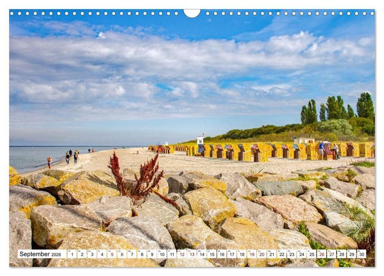 Produktbild: Ostseeinsel Poel - K&uuml;stenimpressionen (Wandkalender 2026 DIN A3 quer), CALVENDO Monatskalender