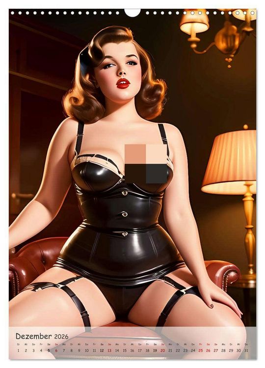 Produktbild: Pin-up Girls - Retro Glamour (Wandkalender 2026 DIN A3 hoch), CALVENDO Monatskalender