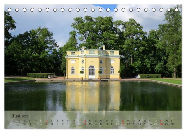 Produktbild: Sankt Petersburg - Pal&auml;ste der Umgebung (Tischkalender 2026 DIN A5 quer), CALVENDO Monatskalender