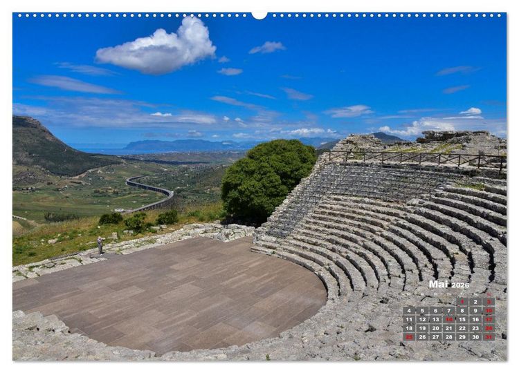 Produktbild: Sizilien &ndash; von Cefal&ugrave; bis Trapani (hochwertiger Premium Wandkalender 2026 DIN A2 quer), Kunstdruck in Hochglanz