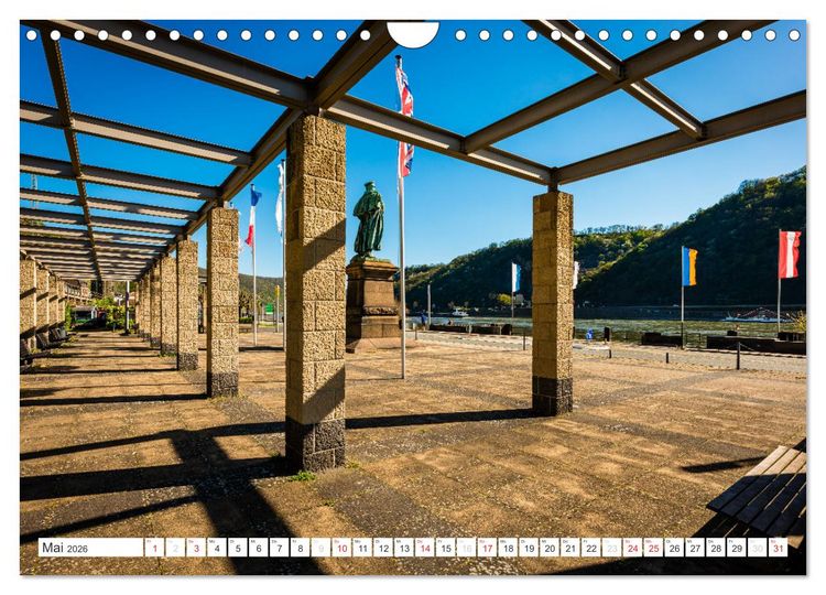 Produktbild: Kaub - Romantische Stadt am Rhein (Wandkalender 2026 DIN A4 quer), CALVENDO Monatskalender