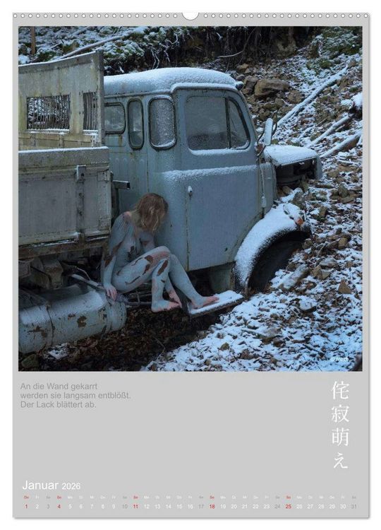 Produktbild: wabi sabi moe - hinrei&szlig;end vergammelt erotisch - Akt/Bodypainting (Wandkalender 2026 DIN A2 hoch), CALVENDO Monatskalender