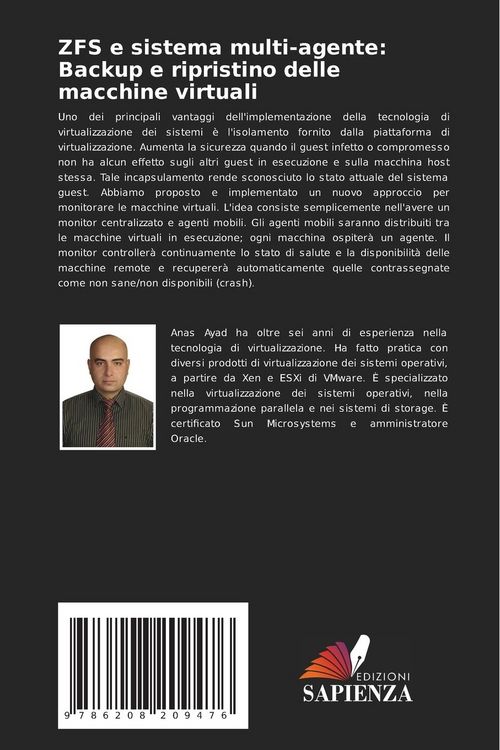 Produktbild: ZFS e sistema multi-agente: Backup e ripristino delle macchine virtuali
