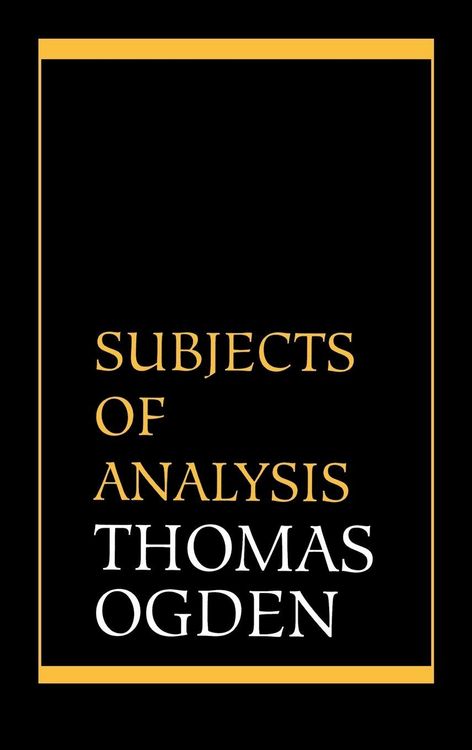 Produktbild: Subjects of Analysis