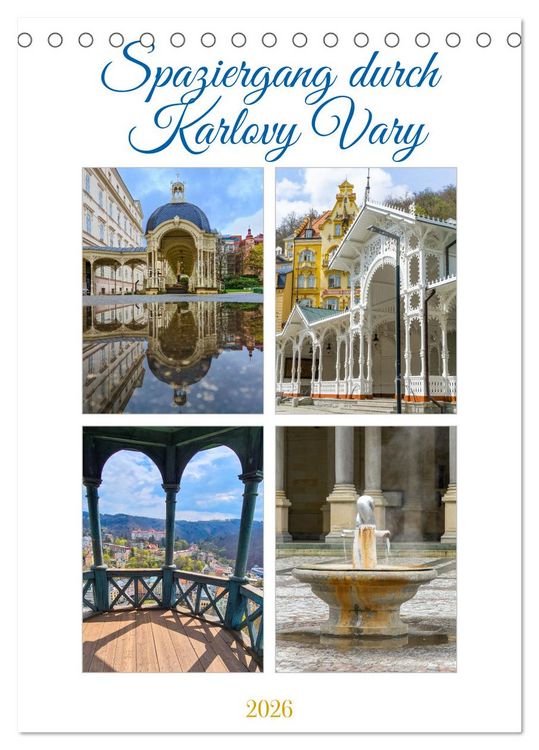 Produktbild: Spaziergang durch Karlovy Vary (Tischkalender 2026 DIN A5 hoch), CALVENDO Monatskalender