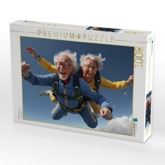 Produktbild: CALVENDO Puzzle Fallschirmsprung | 1000 Teile Lege-Gr&ouml;&szlig;e 64x48cm Foto-Puzzle f&uuml;r gl&uuml;ckliche Stunden