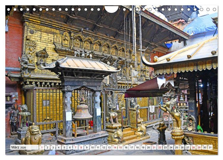 Produktbild: LALITPUR, die alte K&ouml;nigsstadt (Wandkalender 2026 DIN A4 quer), CALVENDO Monatskalender