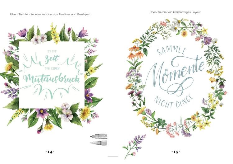 Produktbild: Handlettering Design Paper Block Cottage Dreams A6