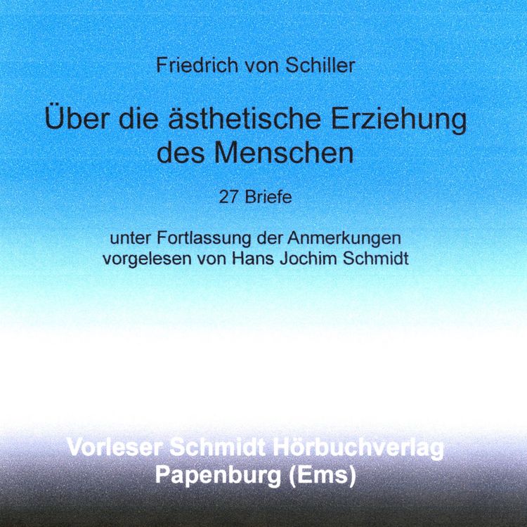 Produktbild: &Uuml;ber die &auml;sthetische Erziehung des Menschen