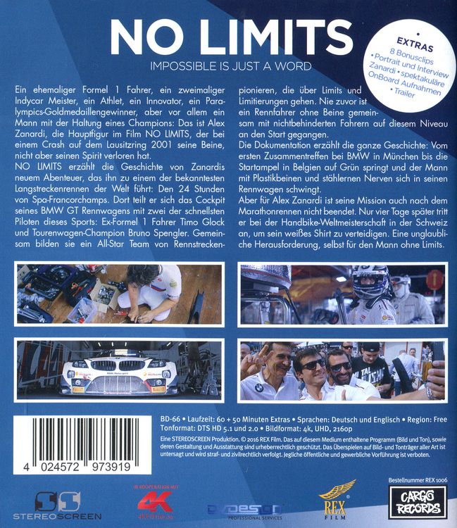 No Limits - Impossible is just a word (4K Ultra HD)