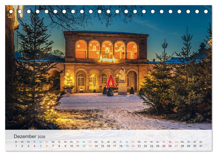 Produktbild: Bad Kissingen - Welterbe-Kurstadt (Tischkalender 2026 DIN A5 quer), CALVENDO Monatskalender