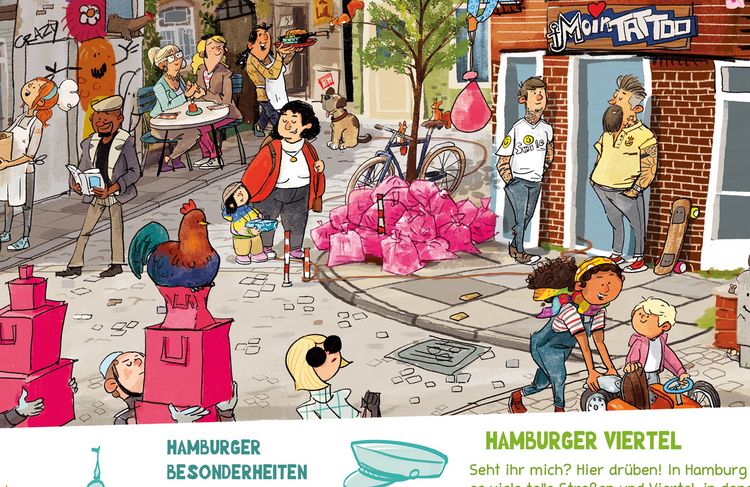 Produktbild: Hamburg Wimmelbuch