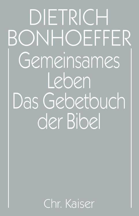 Produktbild: Gemeinsames Leben / Das Gebetbuch der Bibel
