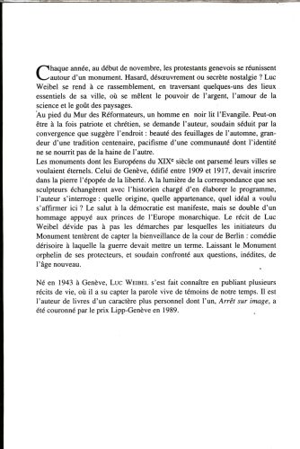 Produktbild: Le Monument : r&eacute;cit et essai