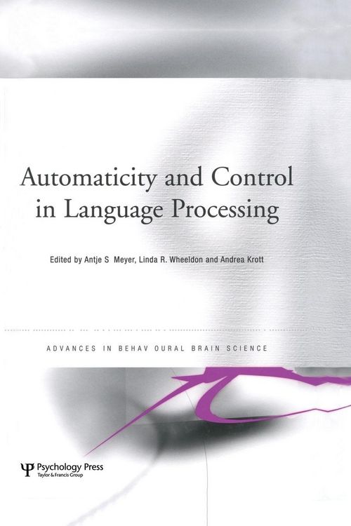 Produktbild: Automaticity and Control in Language Processing