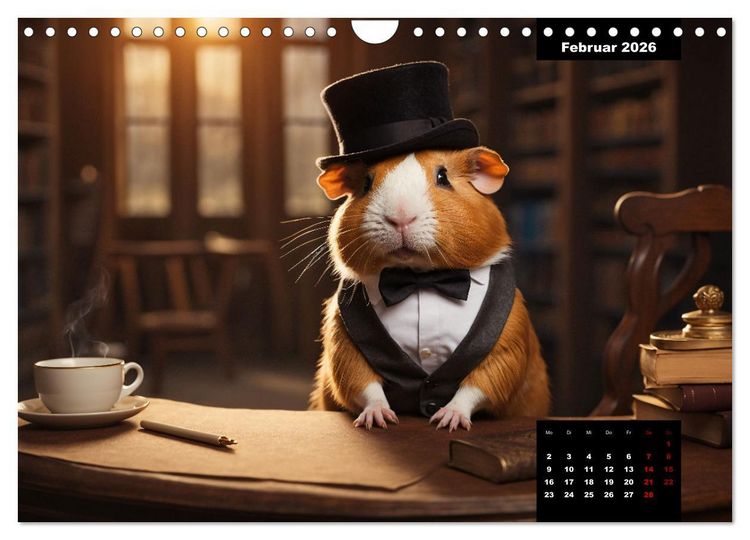 Produktbild: Meerschweinchen mal anders! (Wandkalender 2026 DIN A4 quer), CALVENDO Monatskalender