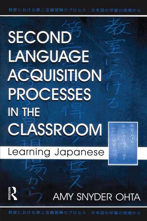 Produktbild: Second Language Acquisition Processes in the Classroom