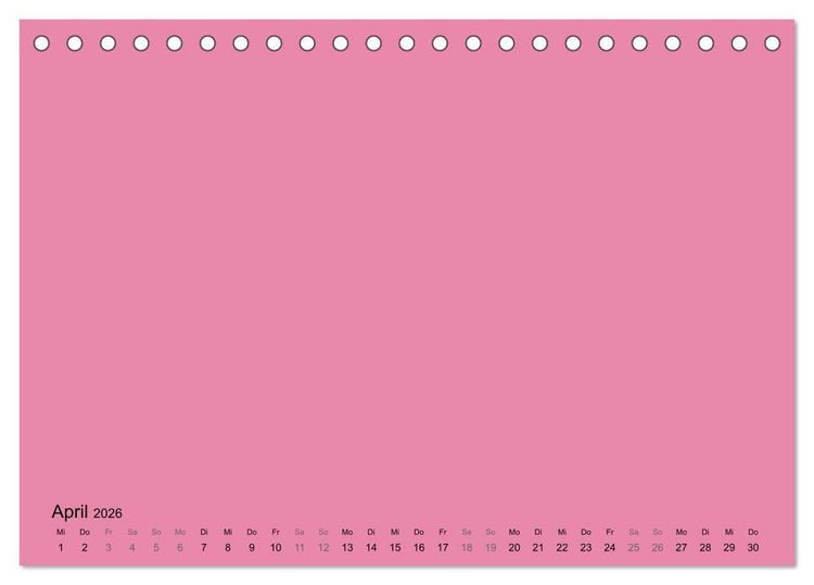 Produktbild: DIY Bastel-Kalender -Warme Pastell Farben- Zum Selbstgestalten (Tischkalender 2026 DIN A5 quer), CALVENDO Monatskalender