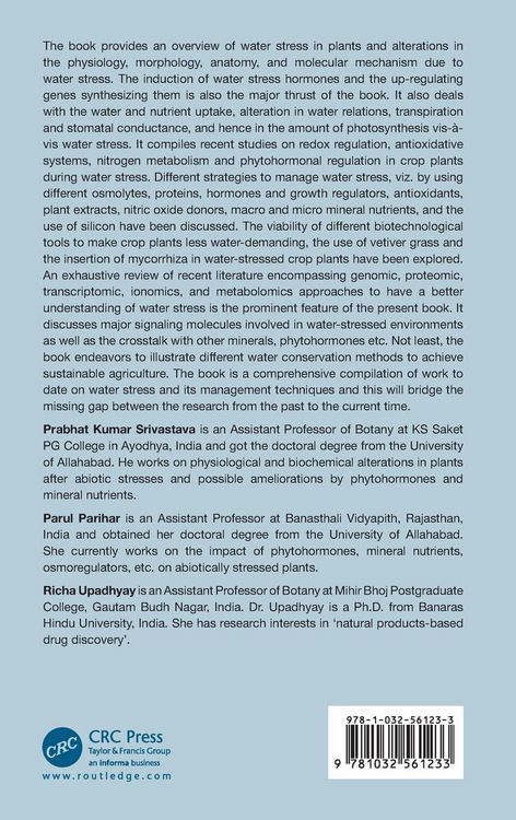 Produktbild: Water Stress in Crop Plants and Its Management