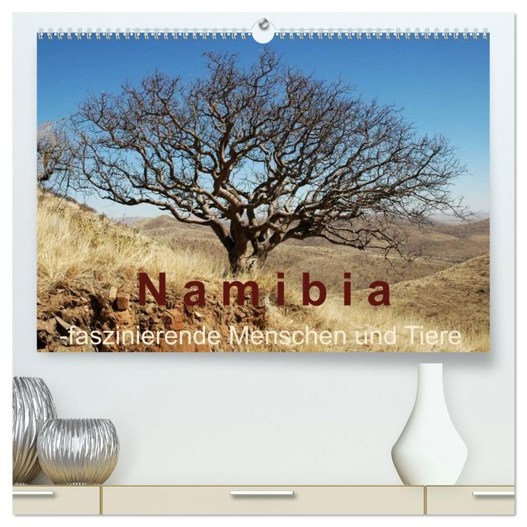 Produktbild: Namibia - faszinierende Menschen und Tiere (hochwertiger Premium Wandkalender 2026 DIN A2 quer), Kunstdruck in Hochglanz