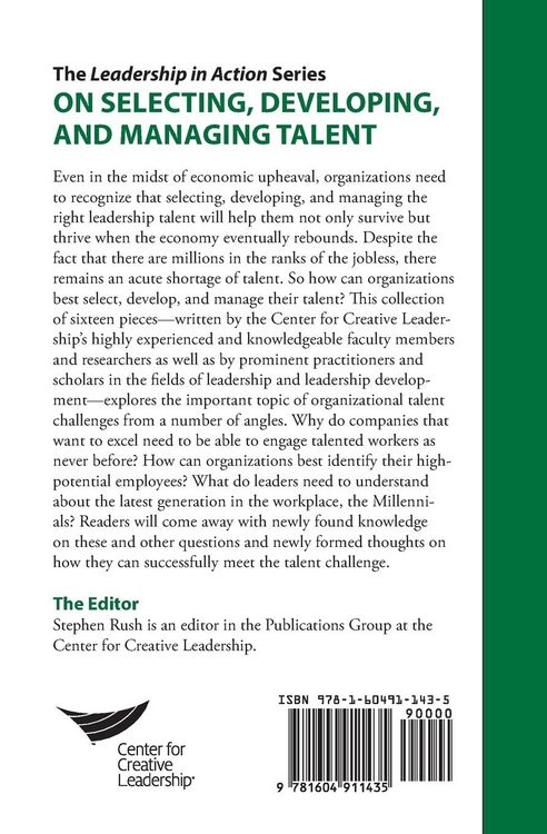 Produktbild: The Leadership in Action Series: On Selecting, Developing, and Managing Talent