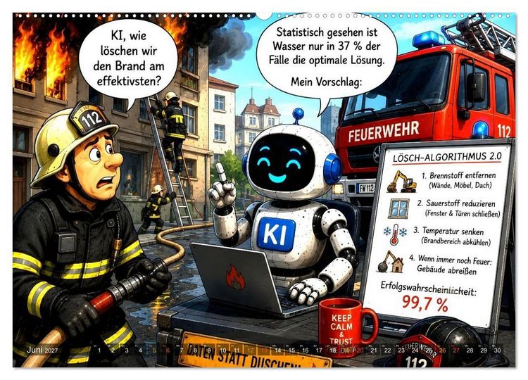 Produktbild: L&uuml;genbeutel und Schummellottchen - 12 Monate voller Ausreden, Tricks und kreativer Wahrheiten (hochwertiger Premium Wandkalender 2027 DIN A2 quer), Kunstdruck in Hochglanz
