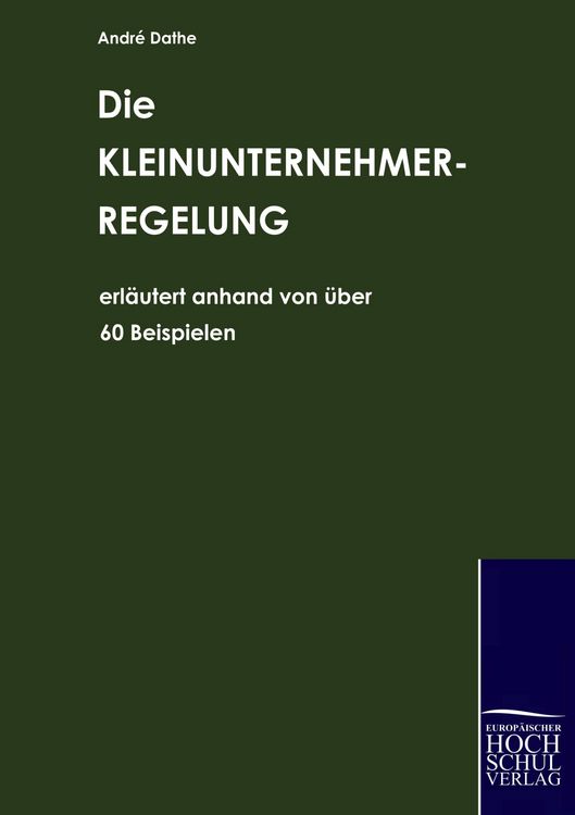 Produktbild: Die Kleinunternehmerregelung