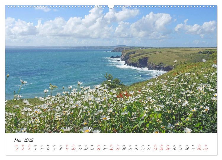 Produktbild: Cornwall. Der malerische S&uuml;dwesten Englands (Wandkalender 2026 DIN A2 quer), CALVENDO Monatskalender