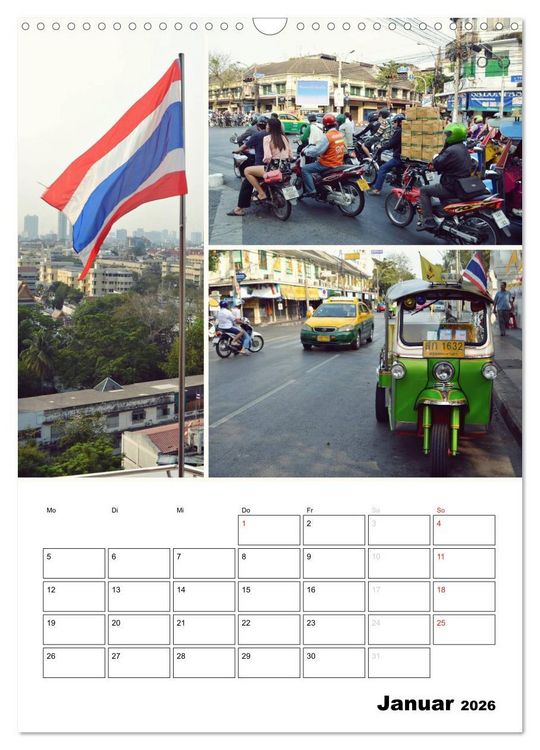 Produktbild: Das bunte Leben in Thailand (Wandkalender 2026 DIN A3 hoch), CALVENDO Monatskalender