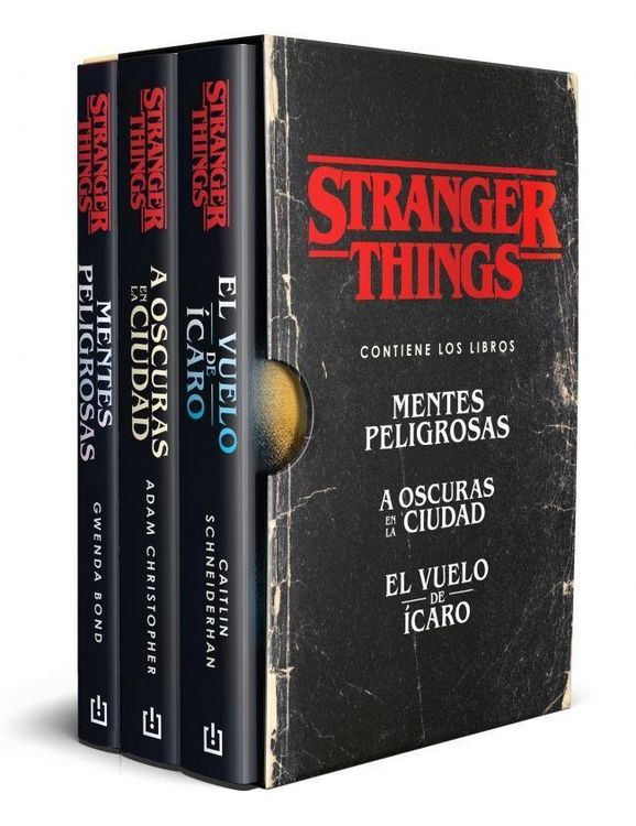 Produktbild: Estuche Stranger Things (Contiene: Mentes Peligrosas / A Oscuras En La Ciudad / El Vuelo de &Iacute;caro) / Stranger Things Boxed Set