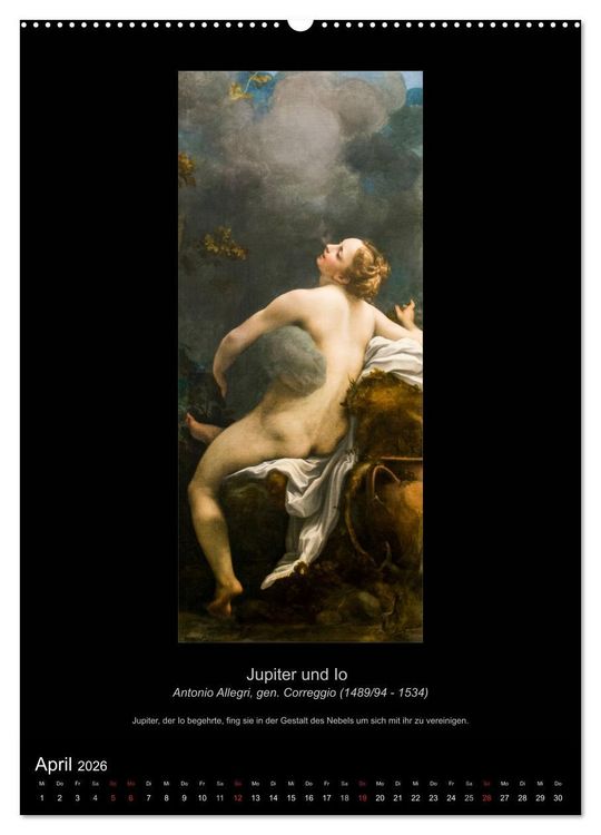 Produktbild: Ovids Metamorphosen - B&uuml;cher der Verwandlungen (Wandkalender 2026 DIN A2 hoch), CALVENDO Monatskalender