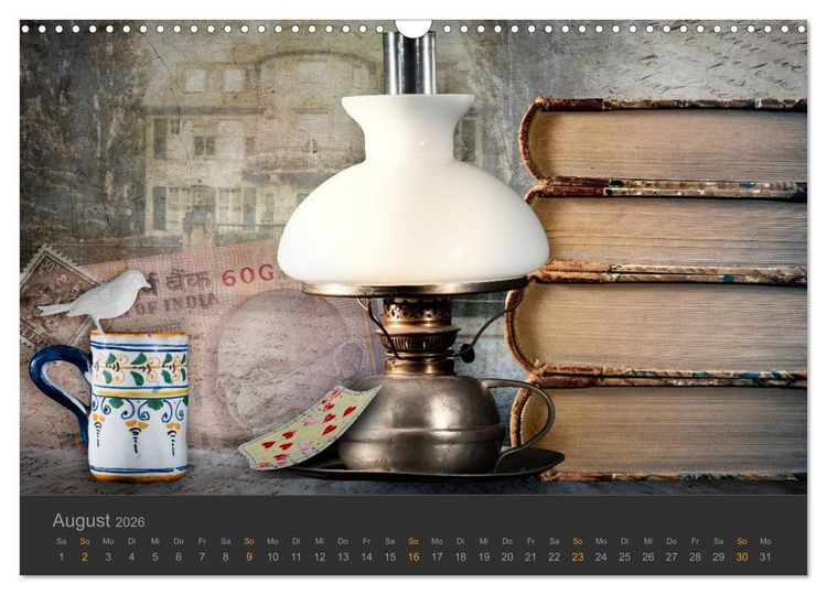 Produktbild: Patchwork - Vintage Impressionen (Wandkalender 2026 DIN A3 quer), CALVENDO Monatskalender