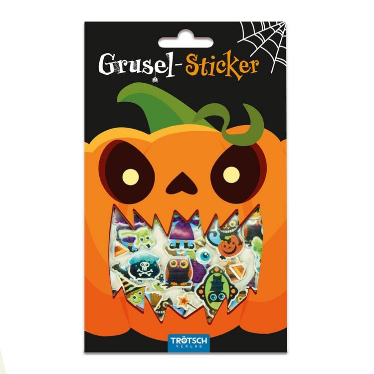 Produktbild: Tr&ouml;tsch Gruselsticker klein 40 Gel Sticker