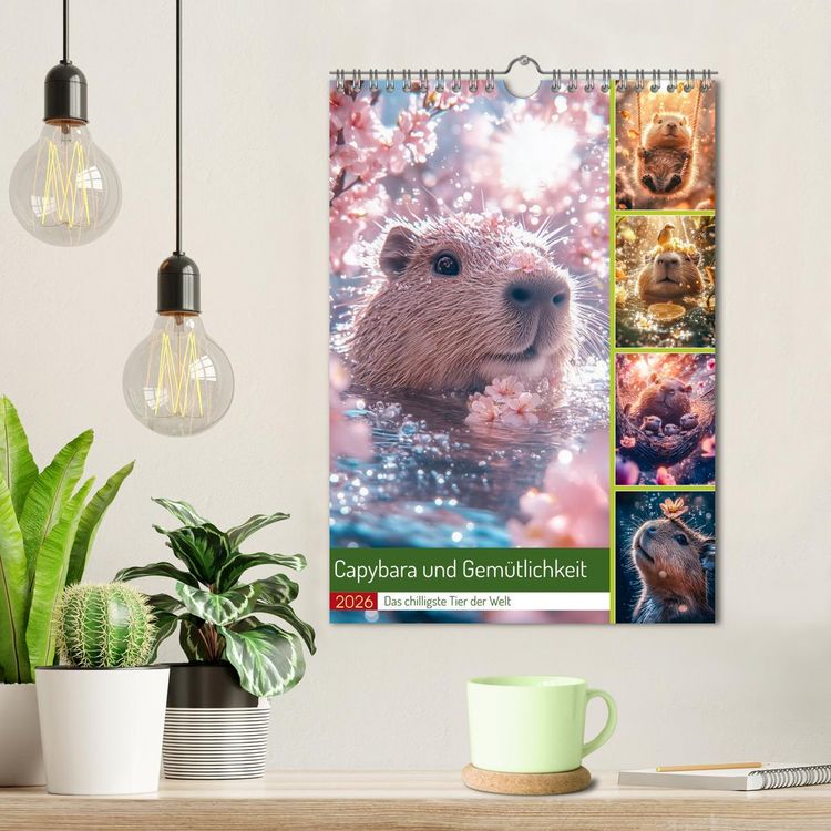Produktbild: Capybara und Gem&uuml;tlichkeit (Wandkalender 2026 DIN A4 hoch), CALVENDO Monatskalender