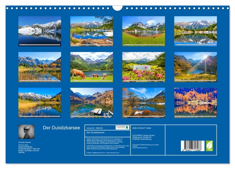 Produktbild: Der Duisitzkarsee (Wandkalender 2026 DIN A3 quer), CALVENDO Monatskalender