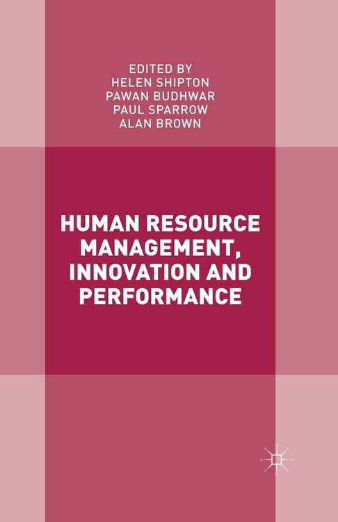 Produktbild: Human Resource Management, Innovation and Performance