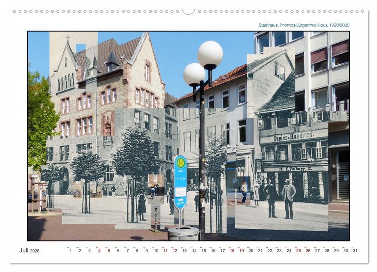 Produktbild: G&ouml;ttingen, Photographische ZEIT-SCHNITTE (hochwertiger Premium Wandkalender 2026 DIN A2 quer), Kunstdruck in Hochglanz