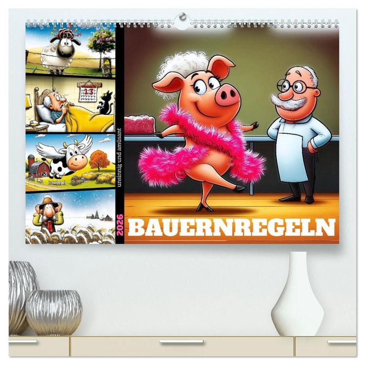Produktbild: Bauernregeln, unsinnig und am&uuml;sant (hochwertiger Premium Wandkalender 2026 DIN A2 quer), Kunstdruck in Hochglanz