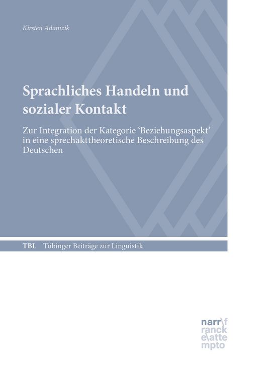 Produktbild: Sprachliches Handeln und sozialer Kontakt