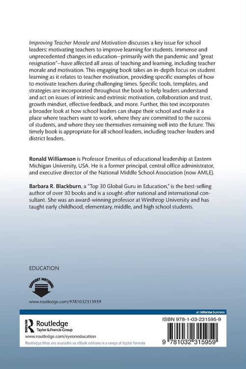 Produktbild: Improving Teacher Morale and Motivation