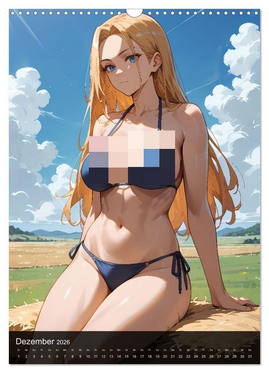 Produktbild: Manga Beauties - 12 Sch&ouml;nheiten im Manga-Stil (Wandkalender 2026 DIN A3 hoch), CALVENDO Monatskalender