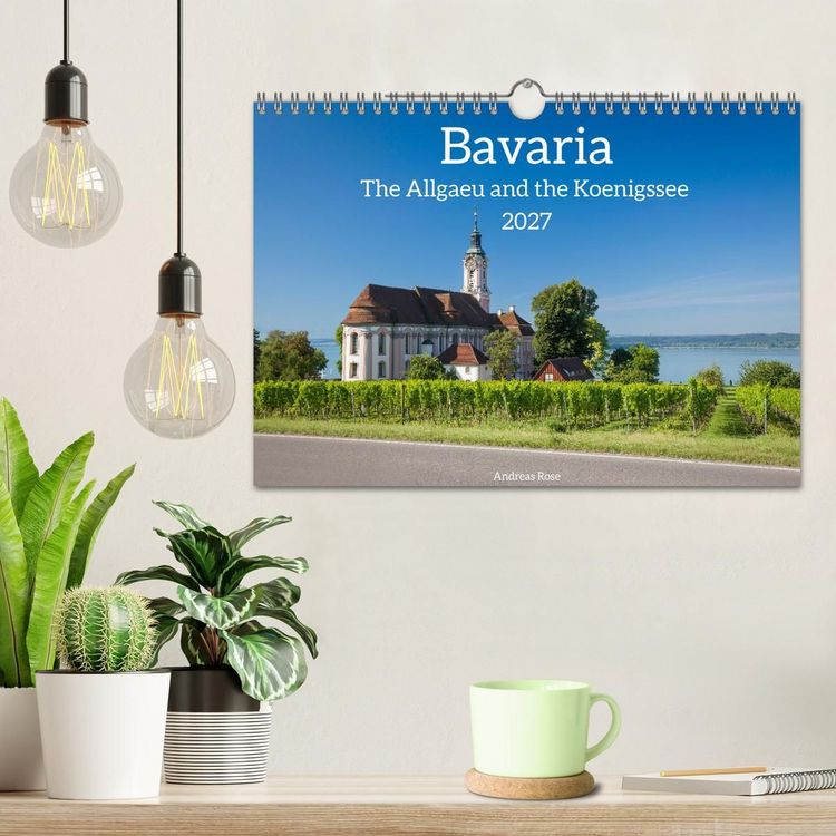 Produktbild: Bavaria.The Allgaeu and the Koenigssse (Wall Calendar 2027 DIN A4 landscape), CALVENDO 12 Month Wall Calendar