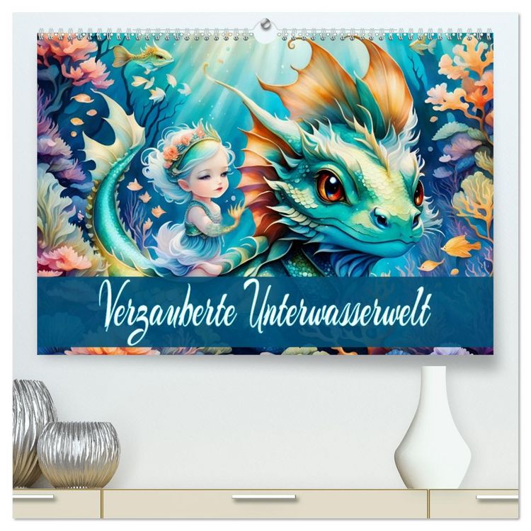 Produktbild: Verzauberte Unterwasserwelt (hochwertiger Premium Wandkalender 2026 DIN A2 quer), Kunstdruck in Hochglanz