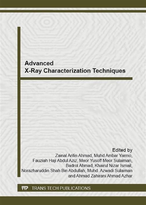 Produktbild: Advanced X-Ray Characterization Techniques