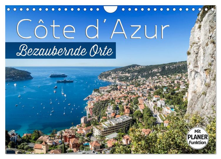 Produktbild: C&Ocirc;TE D&rsquo;AZUR Bezaubernde Orte (Wandkalender 2026 DIN A4 quer), CALVENDO Monatskalender