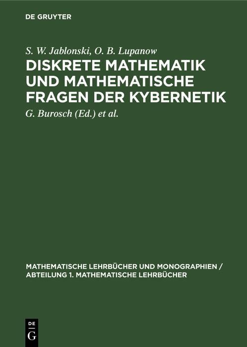 Produktbild: Diskrete Mathematik und mathematische Fragen der Kybernetik