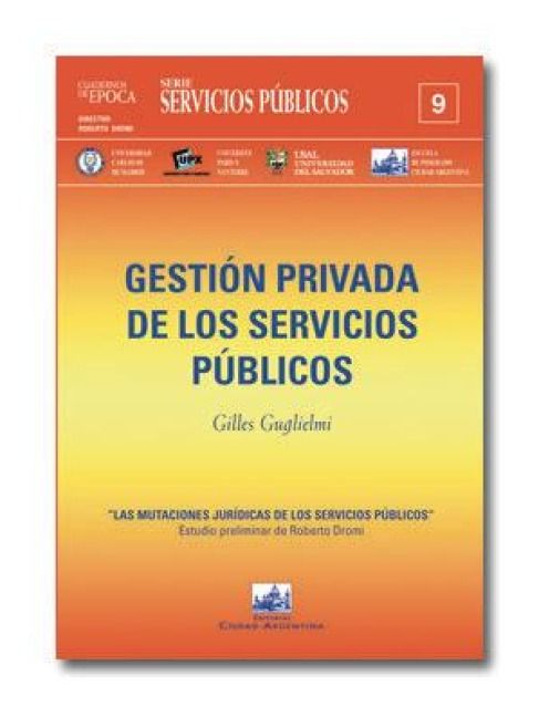 Produktbild: Gesti&oacute;n privada de los servicios p&uacute;blicos