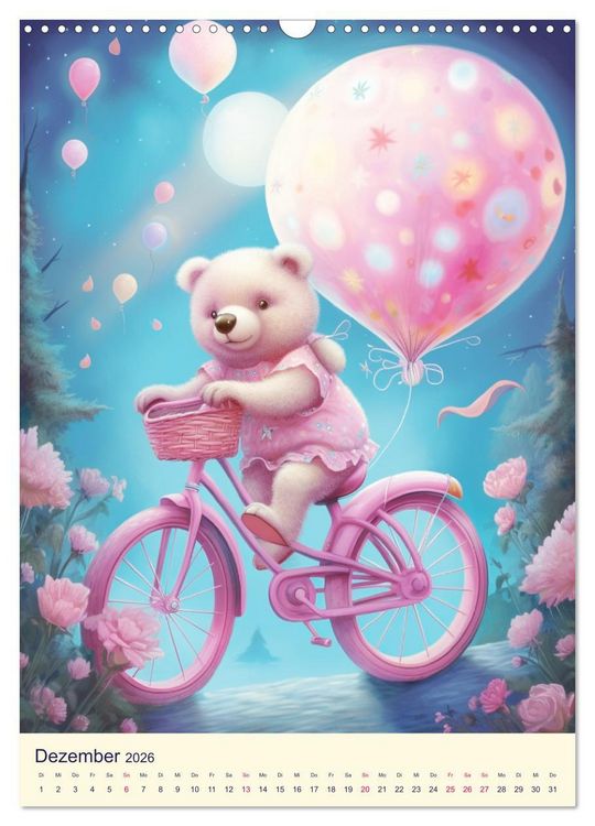 Produktbild: Rosa Traumland. Zauberhafte Wunderwelt (Wandkalender 2026 DIN A3 hoch), CALVENDO Monatskalender