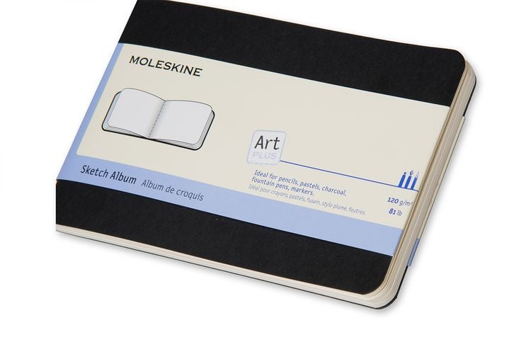 Produktbild: MOLESKINE SKIZZENALBUM ART PLUS P/A6 120G-PAPIER, SOFT COVER, SCHWARZ