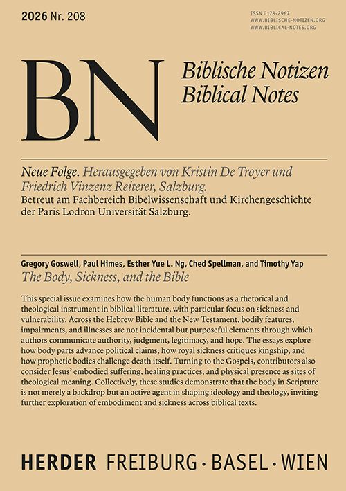 Produktbild: The Body, Sickness, and the Bible